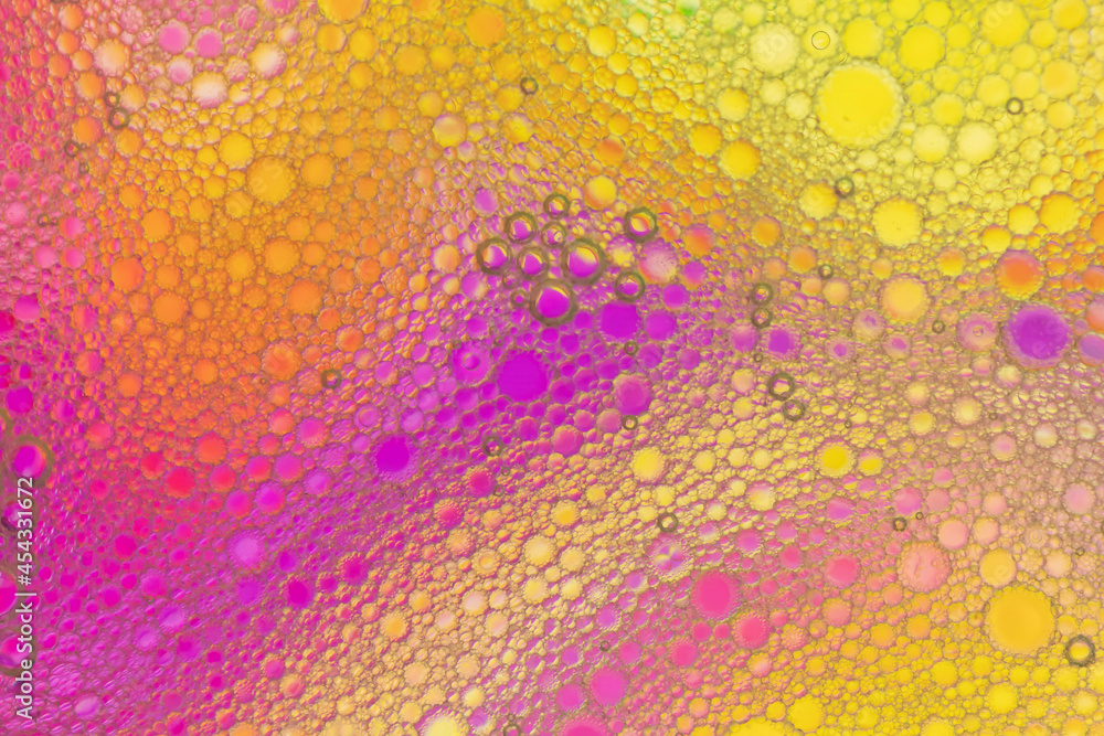 Аbstract image of oil and water bubbles of various colors. Colorful artistic image of oil drop on water for modern and creation design background. Аbstract image of oil and water bubbles of various colors. Colorful artistic image of oil drop on water for modern and creation design background.