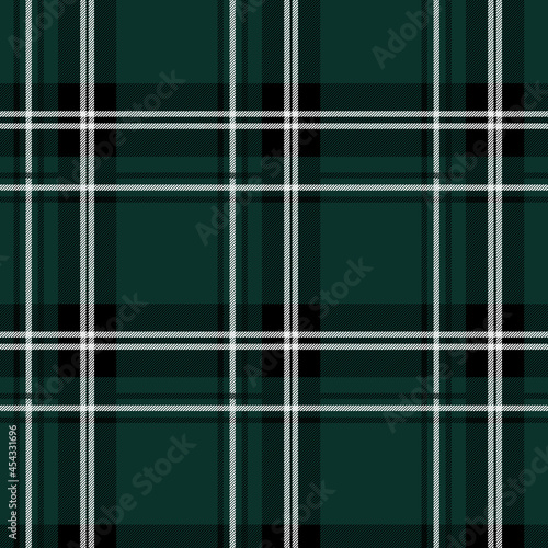 Abstract green tartan background check seamless pattern. Buffalo check plaid gingham checker black, red. Endless texture with decorative paper, fabric