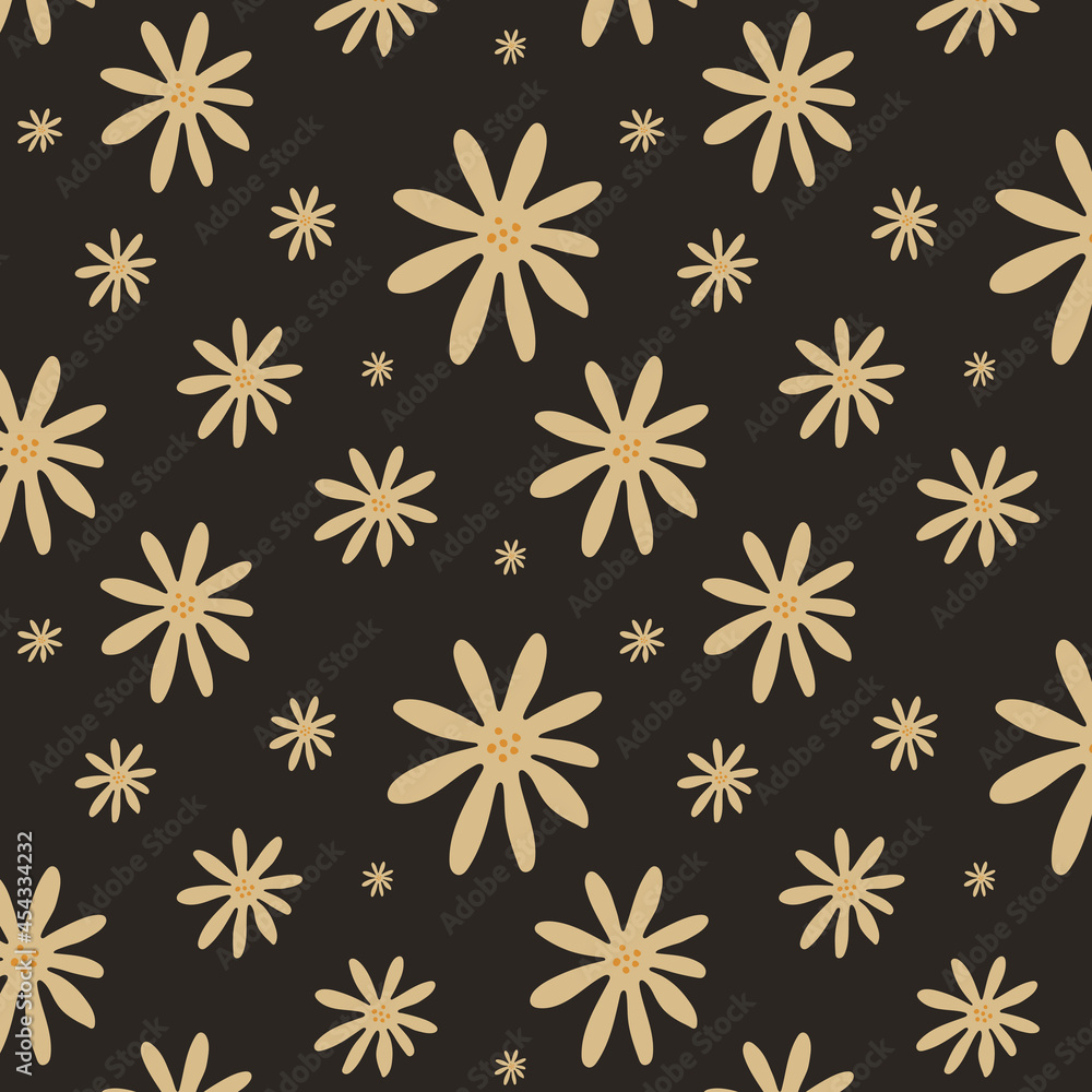 Exotic abstract floral seamless pattern. Vector illustration Exotic abstract floral seamless pattern. Vector illustration
