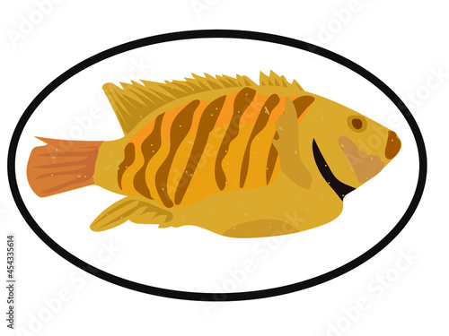 1 plate of crispy fried tilapia