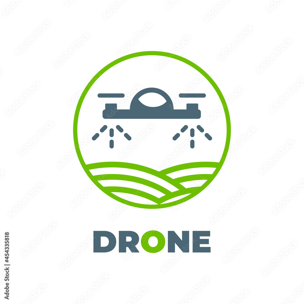 Nanocopter vector icon. Style is flat symbol, eco green color, rounded angles, white background. Nanocopter vector icon. Style is flat symbol, eco green color, rounded angles, white background.