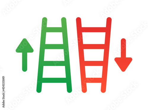 Ladder icon. Up and down symbol.