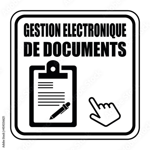 Logo gestion électronique de documents.