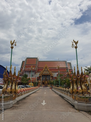 Temple in Samut Prakarn,Thailand 