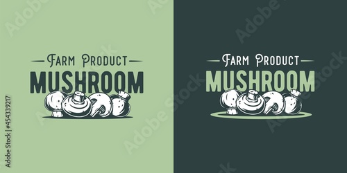 Mushroom picking of champignon. White button mushrooms. Vegetarian fungus cremini for food. Nature fungi portobello for healthy nutrition