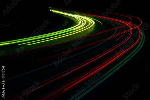 lights of cars with night.