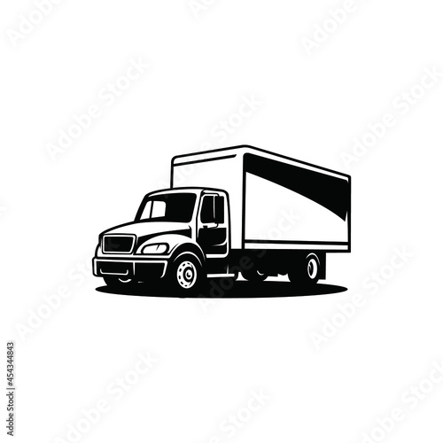freight truck isolated vector