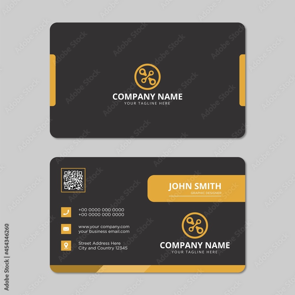 Modern professional business card design vector Modern professional business card design vector