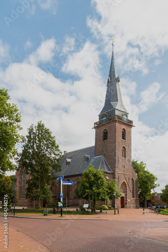 Reformed church in the small village of Harmelen of the municipality of Woerden in the province of Utrecht, Netherlands.