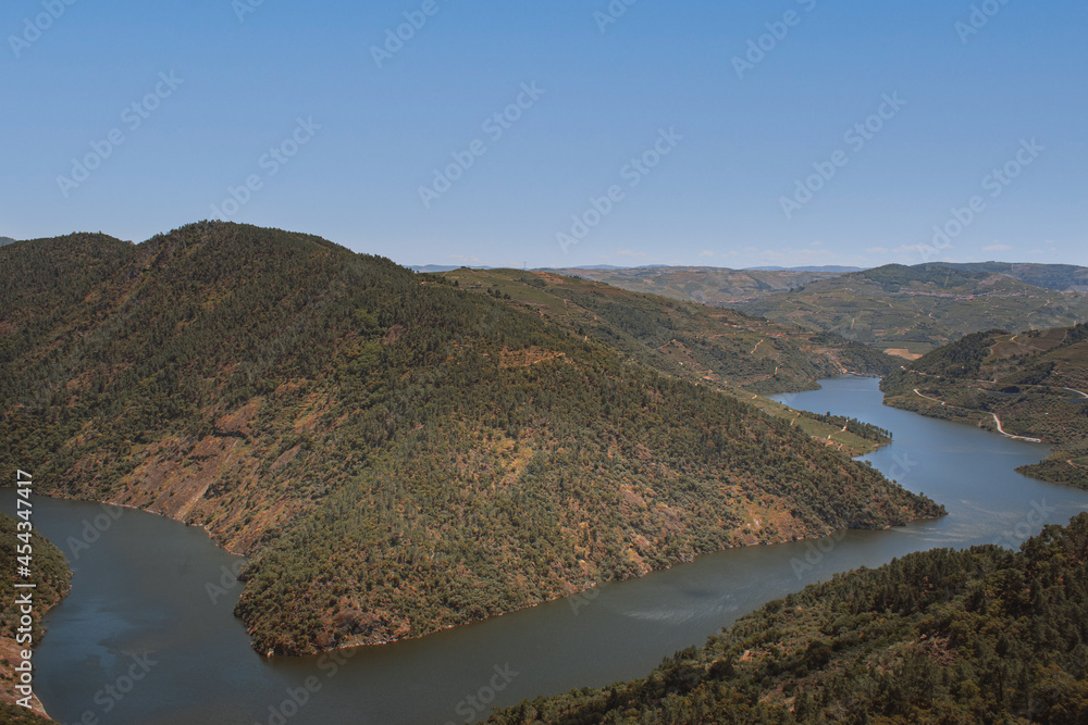 Fototapeta premium view of the river in the mountains