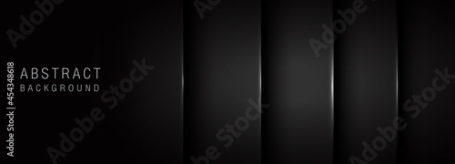 Black asbtract geometric layer background
