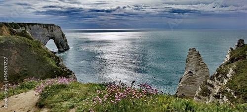 Etretat... Sunset over the sea
