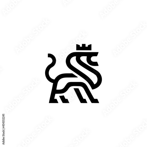 Monogram lion logo