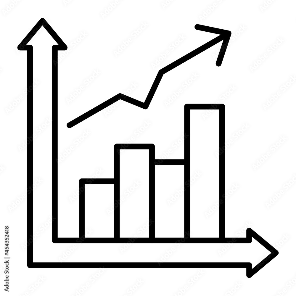Revenue Vector Outline Icon Isolated On White Background Revenue Vector Outline Icon Isolated On White Background