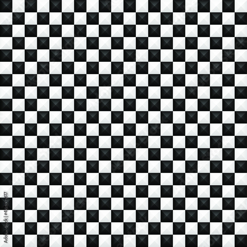 Black and white geometric background. Vector illustration. 