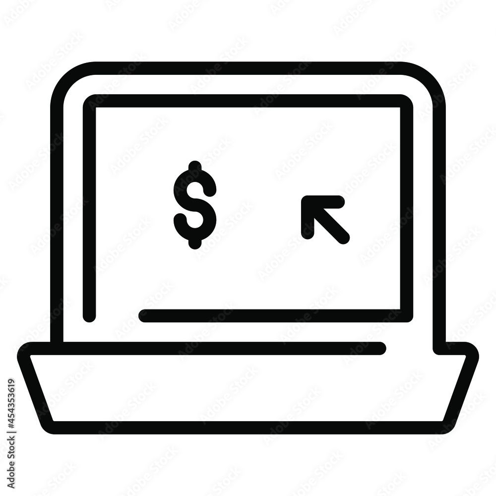 pay per click outline icon, business and finance icon. pay per click outline icon, business and finance icon.