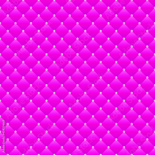 Pink luxury background with beads and rhombuses. Vector illustration. 