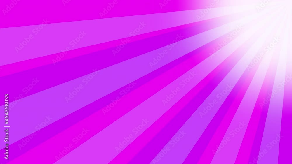 Loopable: Pink sunburst, radial sun rays from top right, stripe background rotation. Loopable: Pink sunburst, radial sun rays from top right, stripe background rotation.