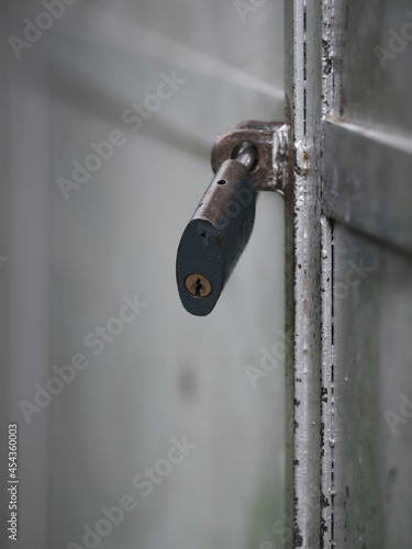 Detail of a door lock with a shallow depth of field © Rastislav