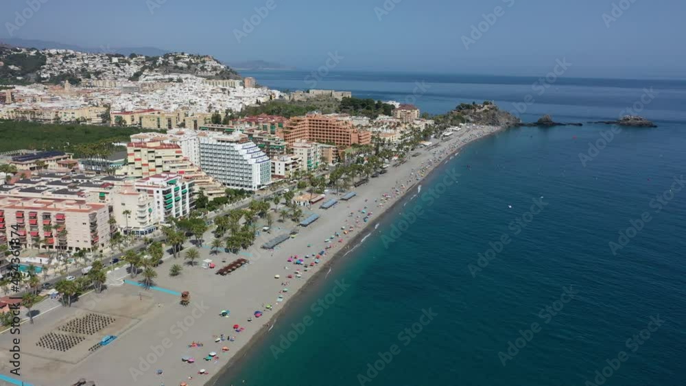 Aerial view of resorts and coast in Almunecar, Spain Aerial view of resorts and coast in Almunecar, Spain