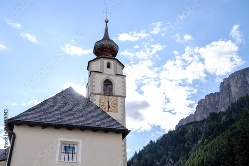 Church St. Vigilius in Colfosco , Dolomites, Italy