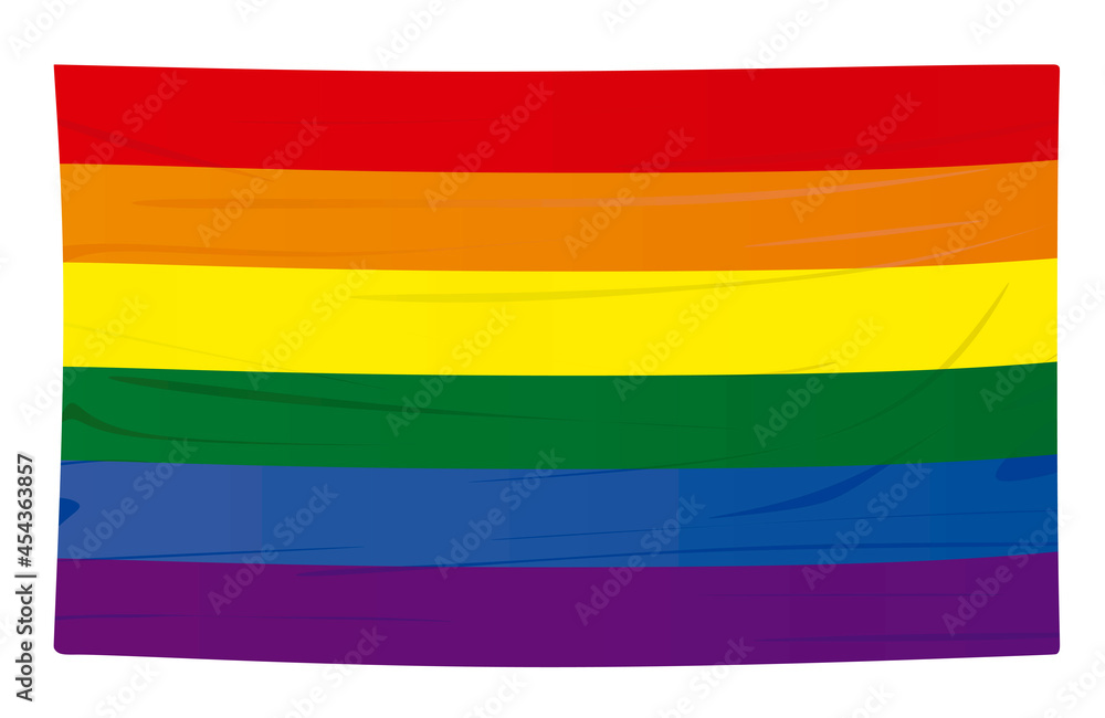 New LGBT flag. vector illustration