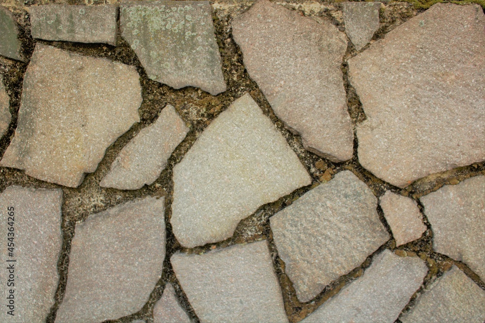 Obraz premium evocative image of uneven tile wall