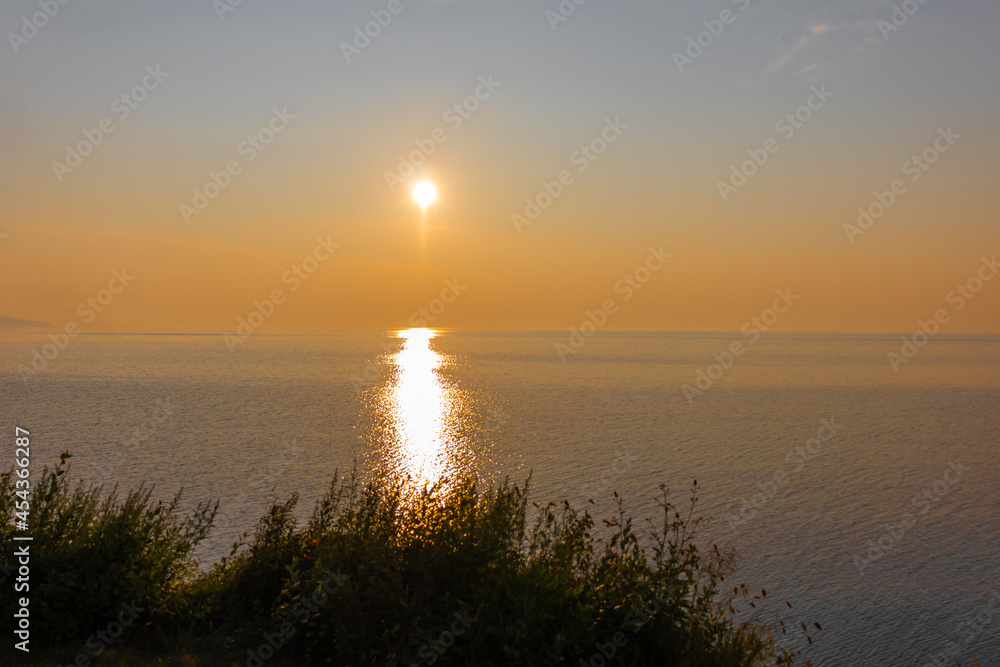Fototapeta premium sunrise on Lake Baikal