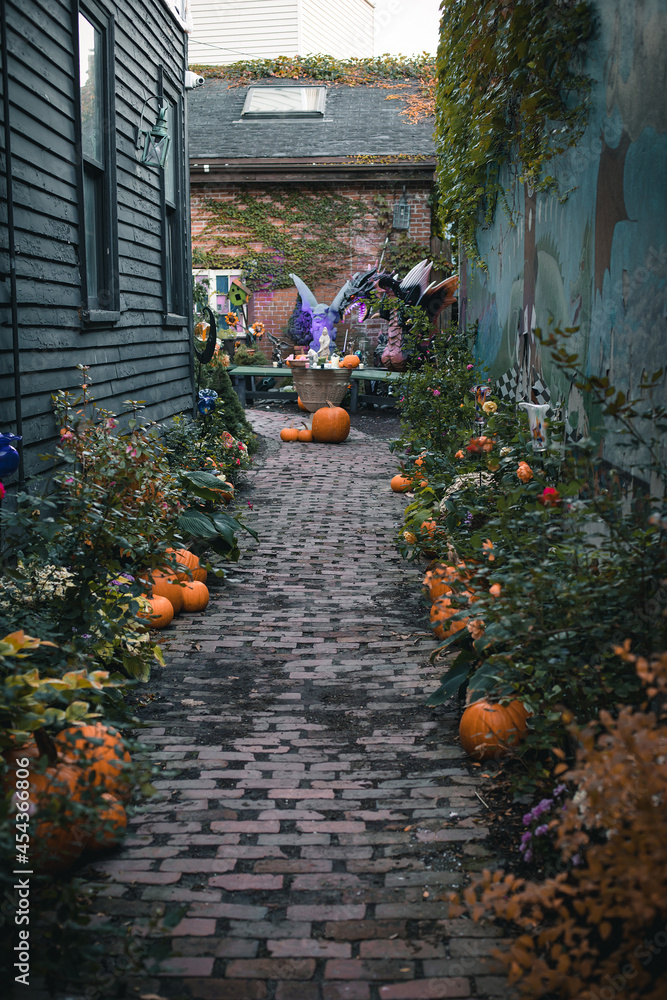 Halloween decoration in Salem, Massachusetts