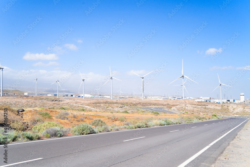 Fototapeta premium Wind energy concept