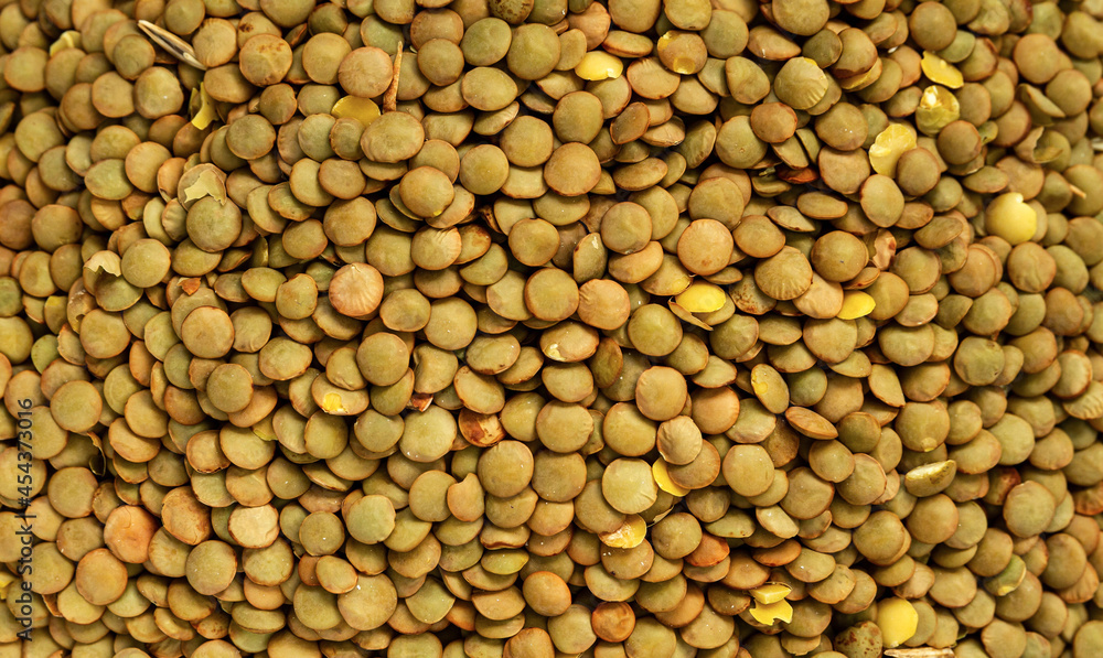 Green lentils, edible legume background. Green lentils, edible legume background.