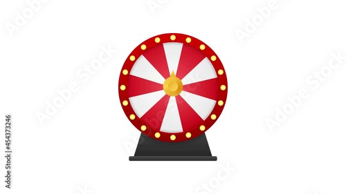 Roulette 3d fortune. Wheel fortune for game and win jackpot. Online casino concept. Internet casino marketing. Motion graphics