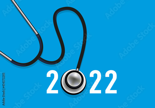 La cardiologie en 2022 avec un stéthoscope pour symboliser le système de santé et les équipes médicales mobilisées contre les maladies cardiovasculaires.