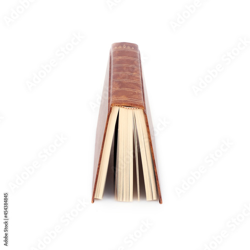 Brown book isolated on a white background