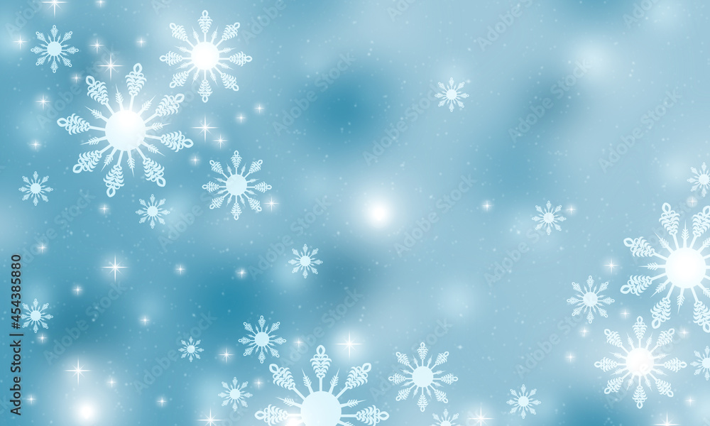 Abstract blue christmas background with snowflakes. Abstract blue christmas background with snowflakes.