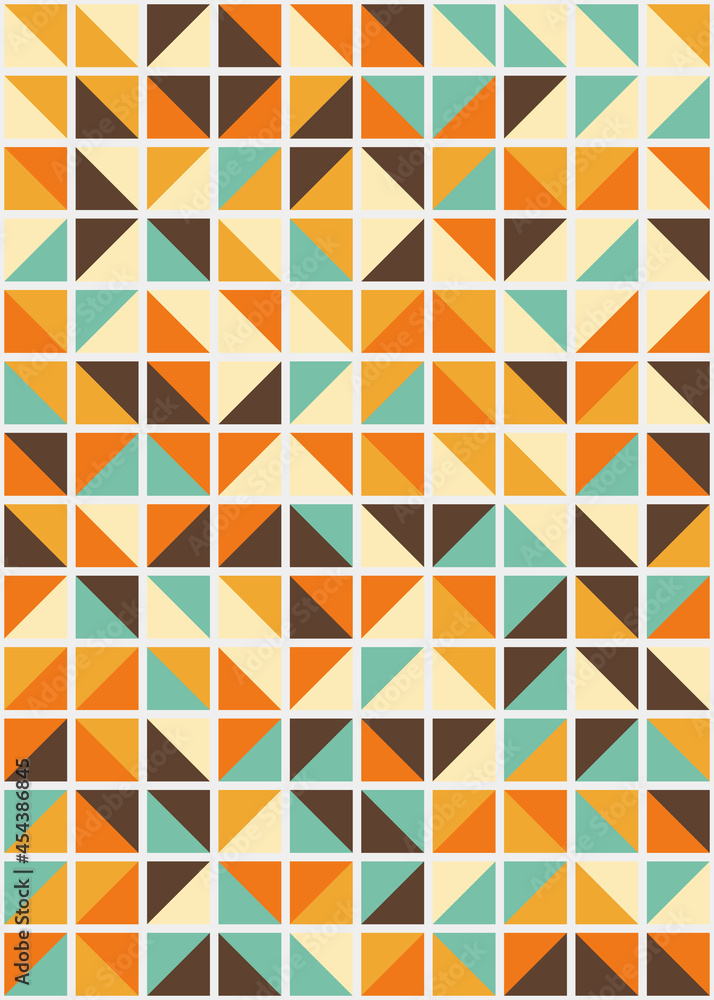 Obraz premium Abstract Geometric Pattern generative computational art illustration