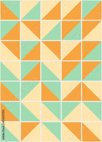 Abstract Geometric Pattern generative computational art illustration