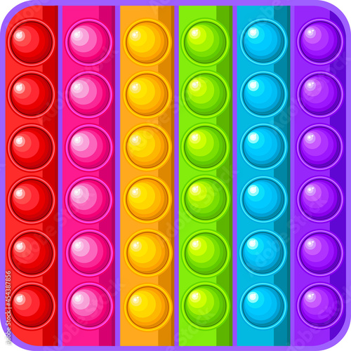 Bright funny pop is a popit fidget touch toy rainbow. Pop it popit is a fidget children's sensory toy in the form of a square.