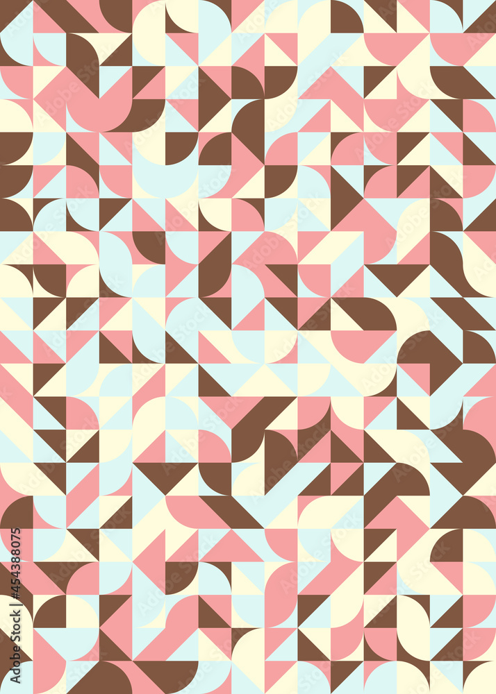 Abstract Geometric Pattern generative computational art illustration