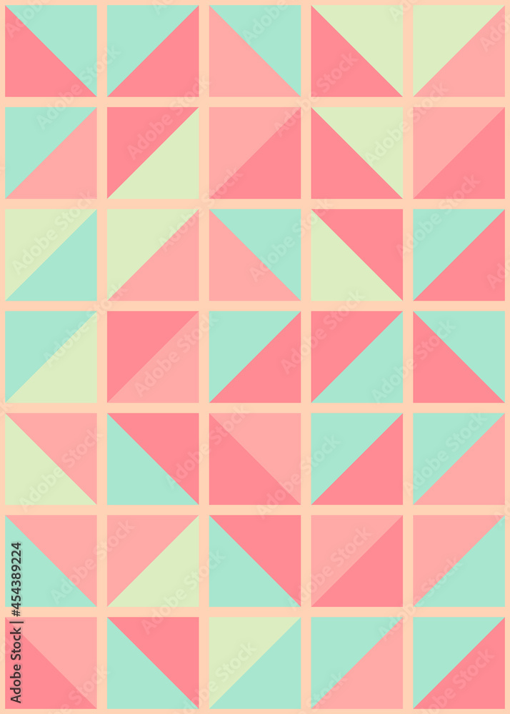 Obraz premium Abstract Geometric Pattern generative computational art illustration