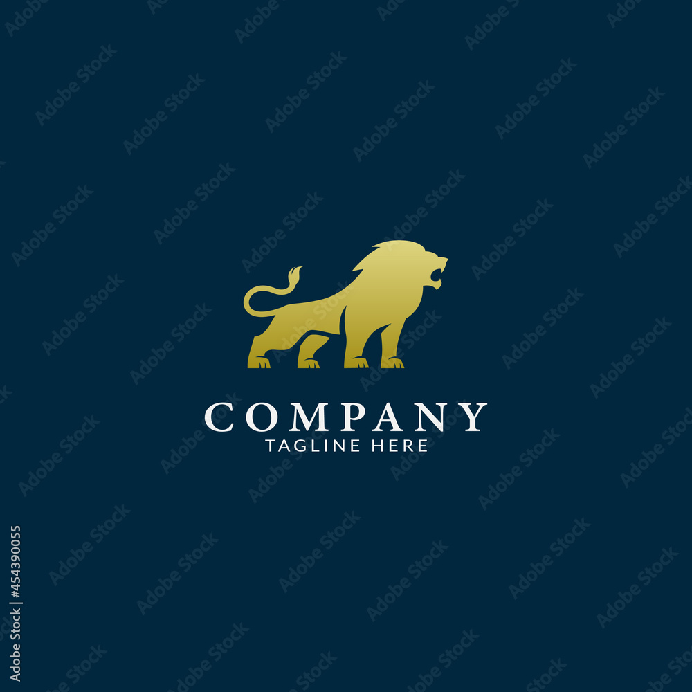 vector design lion logo. logo template