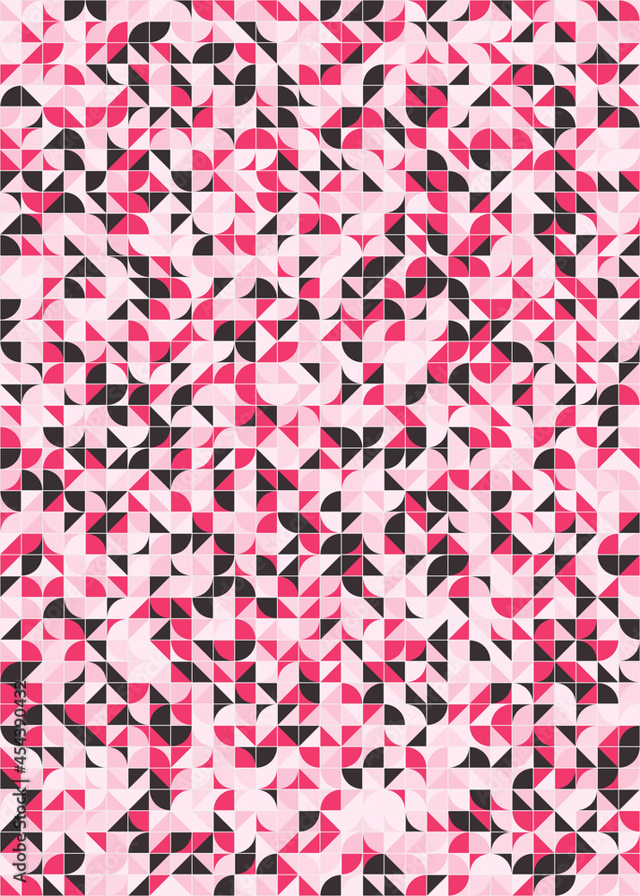 Abstract Geometric Pattern generative computational art illustration