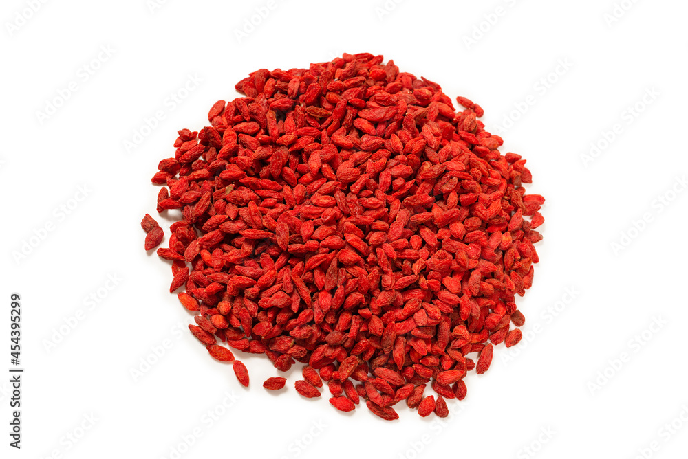 Red berries goji isolated on a white background. Red berries goji isolated on a white background.