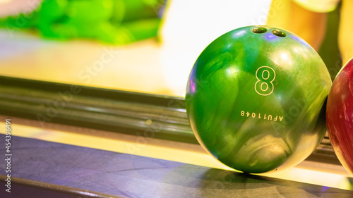 green bowling ball