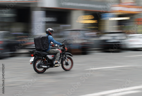 motorcycle on the street © Дмитрий Васильев