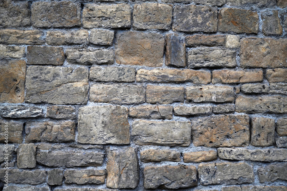 Texture wall of stones of various shapes Texture wall of stones of various shapes
