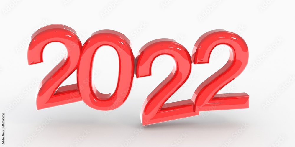 New Year 2022 Creative Design Concept - 3D Rendered Image New Year 2022 Creative Design Concept - 3D Rendered Image