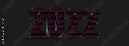Happy new year 2022 banner.