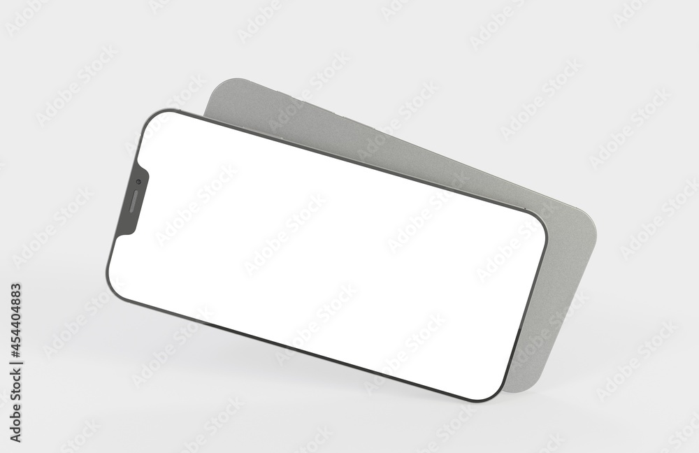 3d render illustration hand holding the white smartphone 3d render illustration hand holding the white smartphone