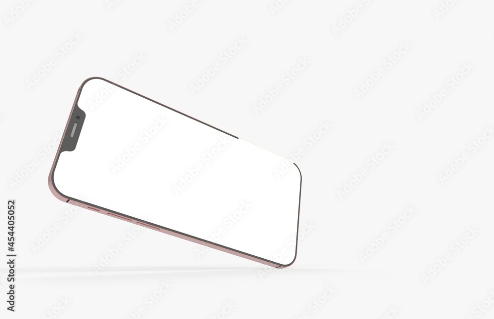 Realistic isometric black frameless smartphone mockup perspective 3d. Realistic isometric black frameless smartphone mockup perspective 3d.